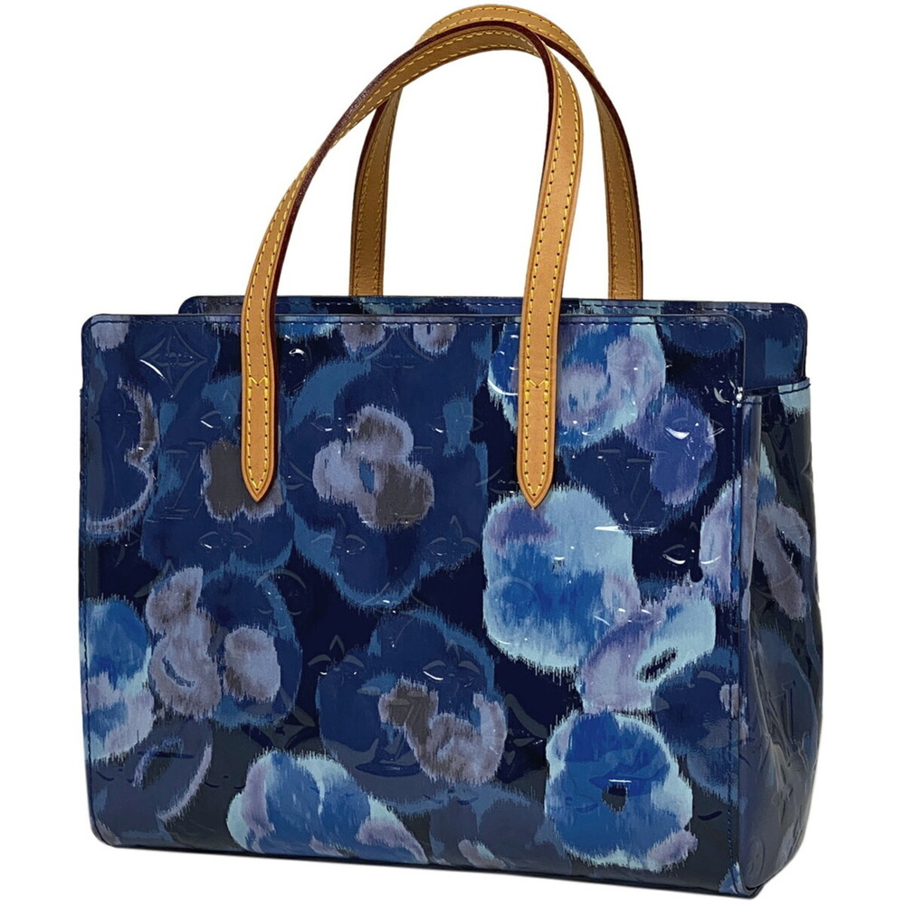Louis Vuitton Catalina Tote Bag Ikat Flower Handbag Vernis Grand Blue